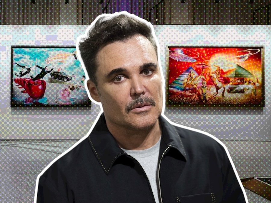 Retrato de David LaChapelle, fotógrafo contemporáneo, en el marco de su exposición “Vanishing Act” en Miami Beach