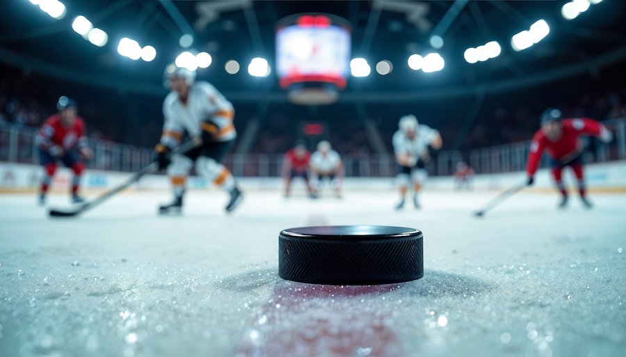Imagen de hockey sobre hielo que representa partido NHL